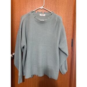 Sweater (Distressed) NWOT Zenana Size Large